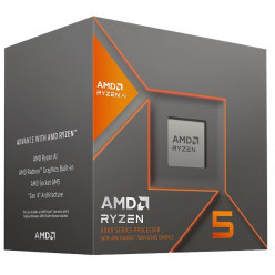 AMD Ryzen™ 5 8600G, Socket AM5, 4.3-5.0GHz (6C/12T), 6MB L2 + 16MB L3 Cache, AMD Radeon™ 760M Graphics, 4nm 65W, Zen4, Unlocked, Box (with AMD Wraith Spire Cooler)